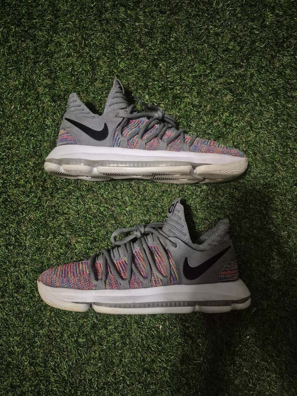 Nike KD 10 Multicolor Basketball Shoes Men's Size 10.5